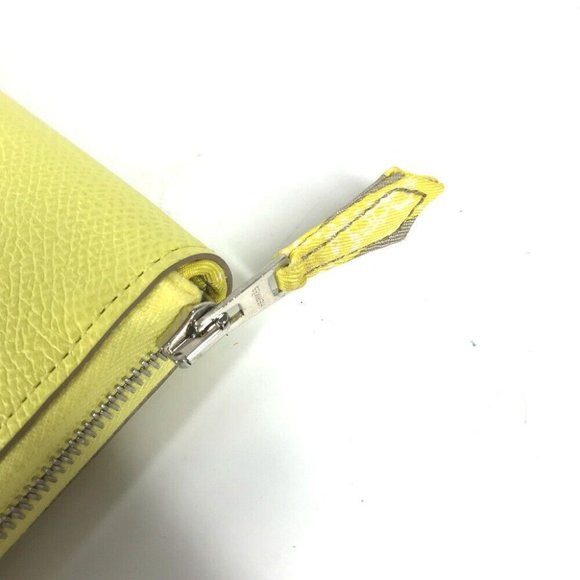 HERMES Long wallet Azap Long Silk-In Zip Around Long Wallet Epsom yellow - Picture 13 of 13